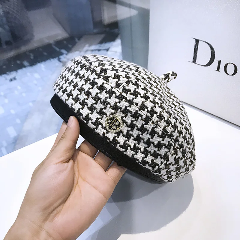 Women Hats Woolen French Fashion knitted boinas Ladies hats Winter Berets Caps fedora barette hat bonnets for women Newsboy Hats