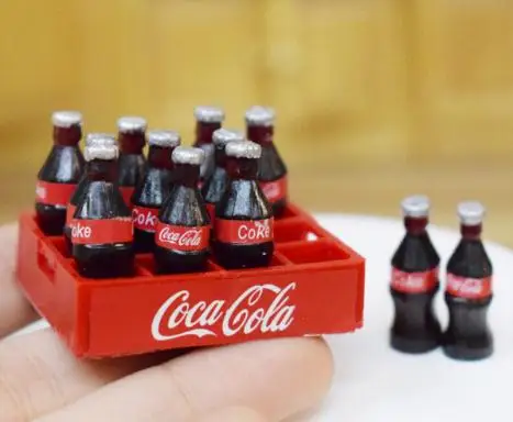 1set coke 1/12 масштаб ролевые игры миниатюрный кукольный домик супермаркет магазин кукла еда напиток Декор Аксессуары игрушка - Цвет: 1set coke