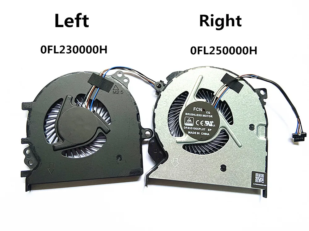 Laptop CPU/GPU cooling Fan for Xiaomi 15.6 Ruby TM1802-AA AC AD TM1709 MX110 0FL250000H 0FL230000H NC75B00-18C03 NS65B02-18C02 | Компьютеры