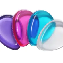 Clear Water Droplets Silicone Sponge Soft Smooth Cosmetic Puff for Liquid Foundation BB Cream Beauty Makeup Tools 300pcs SN138