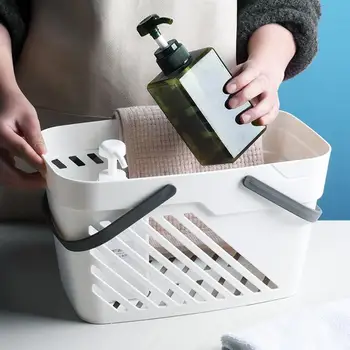 

1PC Storage Basket Exquisite Durable Practical Simple Storage Container for Bathroom Kitchen