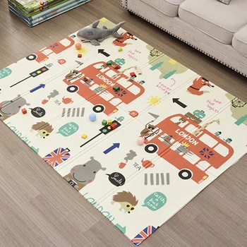

Educational Mat for Babies Waterproof Foldable Kids Rug Xpe Foam Puzzle Carpet Toddlers Floor Room Crawling Pad Games for Kids