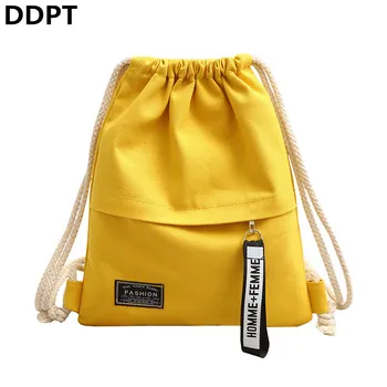 

canvas drawstring backpack School Gym Canvas Drawstring Bag Canvas Storage Pack Rucksack Pouch for school back pack for teen