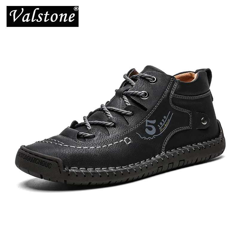 Handmade Shoes Sneakers Boots Vintage Spring Male Autumn Retro 48 Valstone Medium-Cut