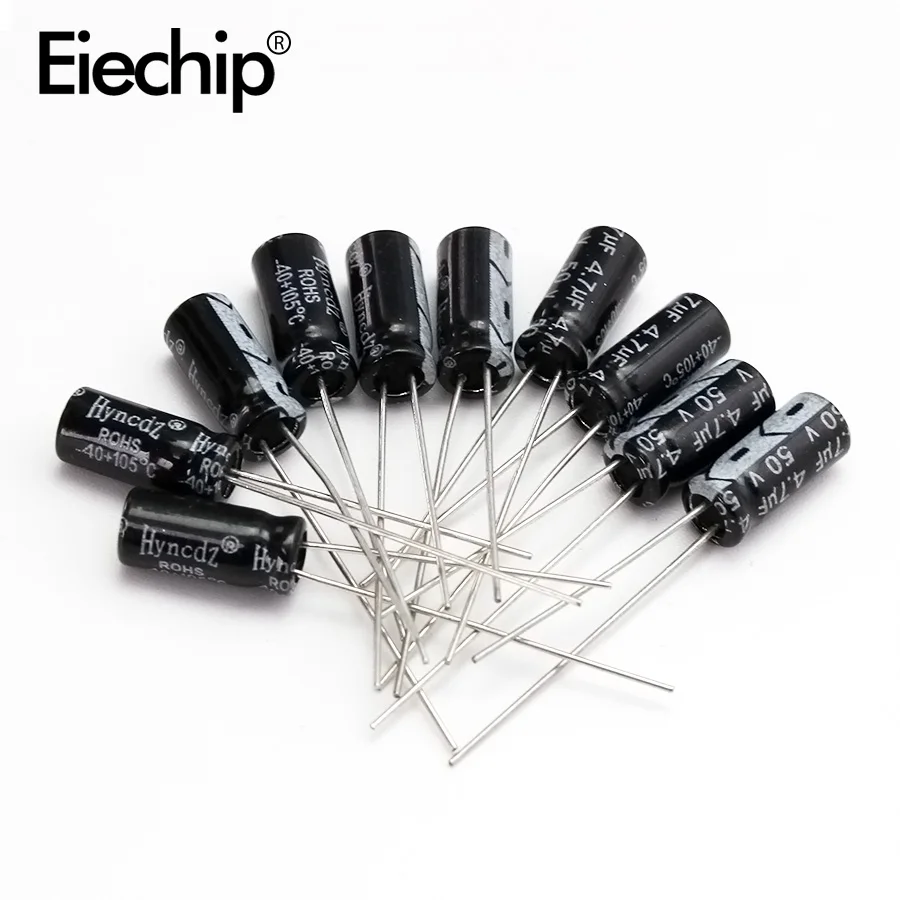 New Aluminum Electrolytic Capacitors 10pcs 25V 50V 100V 450V capacitor 10UF 220UF 1000UF 3300UF DIY fixed electrolytic | Электронные