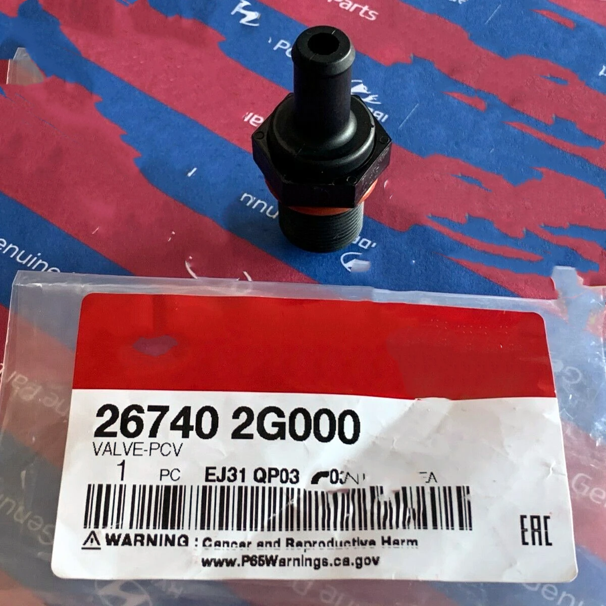 267402G000 Genuine Exhaust Valve PCV Valve Assembly for hyundai Tucson iX35 Elantra Sonata for kia Sportage Sorento Optima Soul