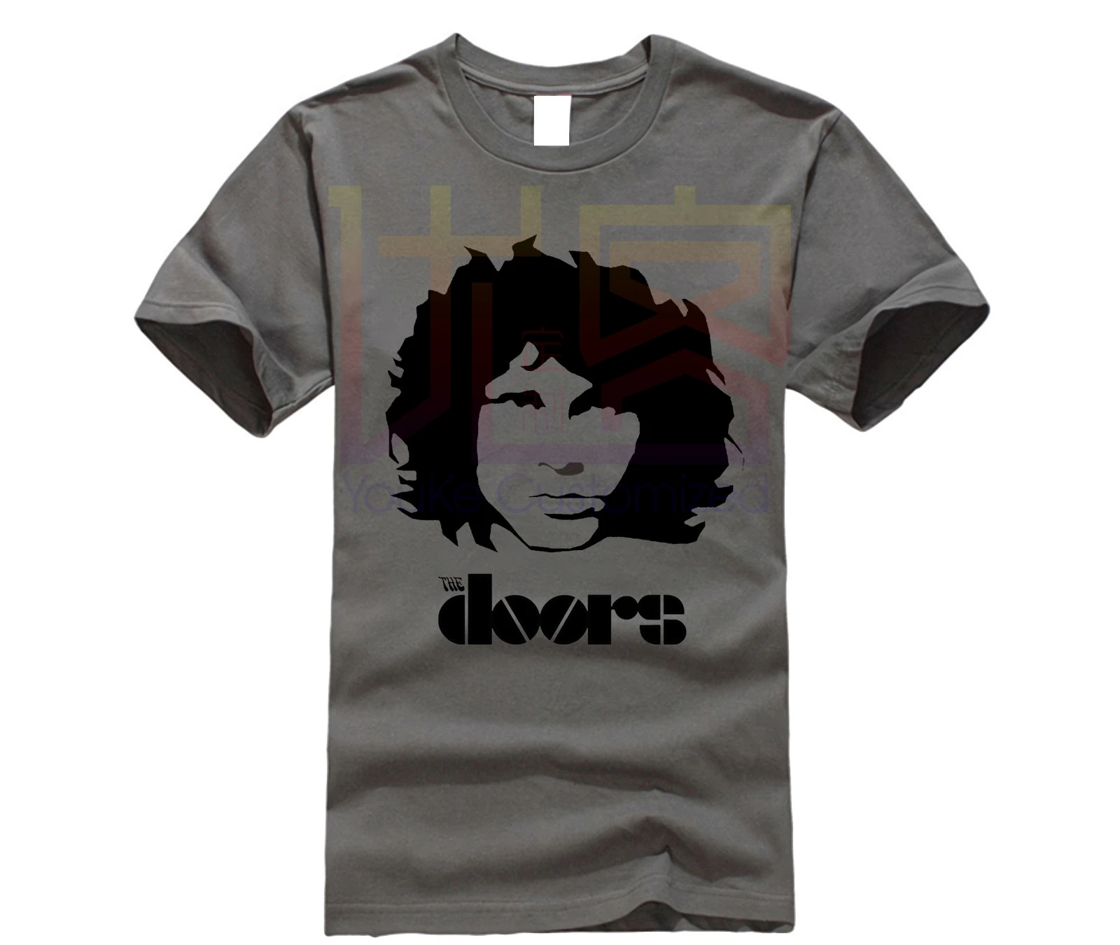 Лето новинка мужчины The Doors Футболка Jim Morrison Rock короткий рукав|Футболки| |