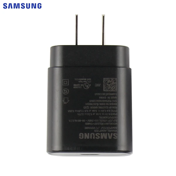 US standard Adapter Samsung Супер быстрая зарядка настенное зарядное устройство EP-TA800 для samsung GALAXY Note10 Note10 plus S10 5G S10 Plus S10Plus 5G 25W - Тип штекера: US standard Adapter