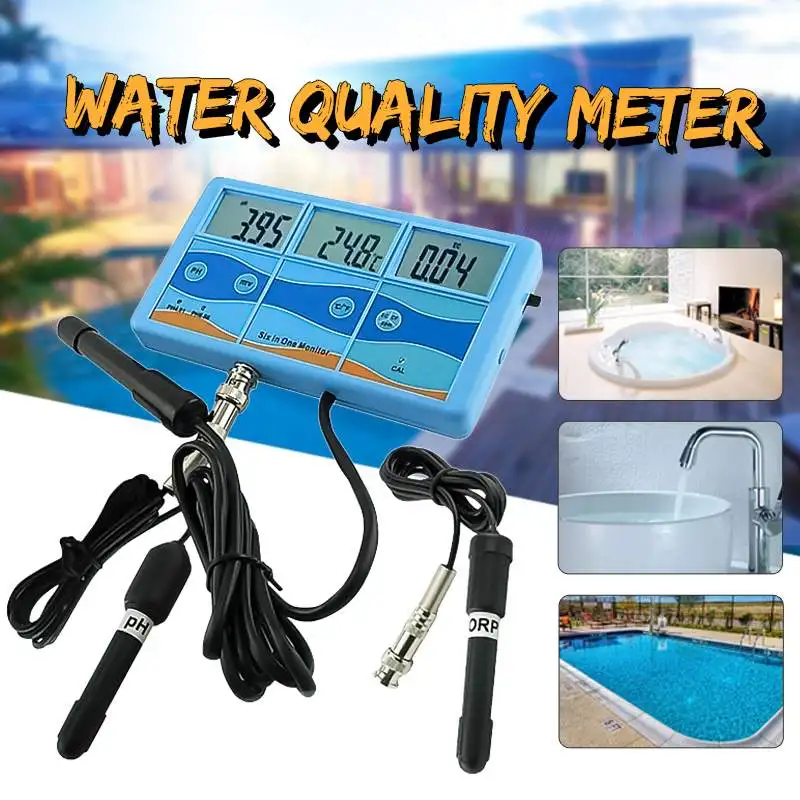 

LCD Screen Waterproof Portable Water Quality Meter Measure Water Quality Tester Solution Oxidation Reduction Negative Potential