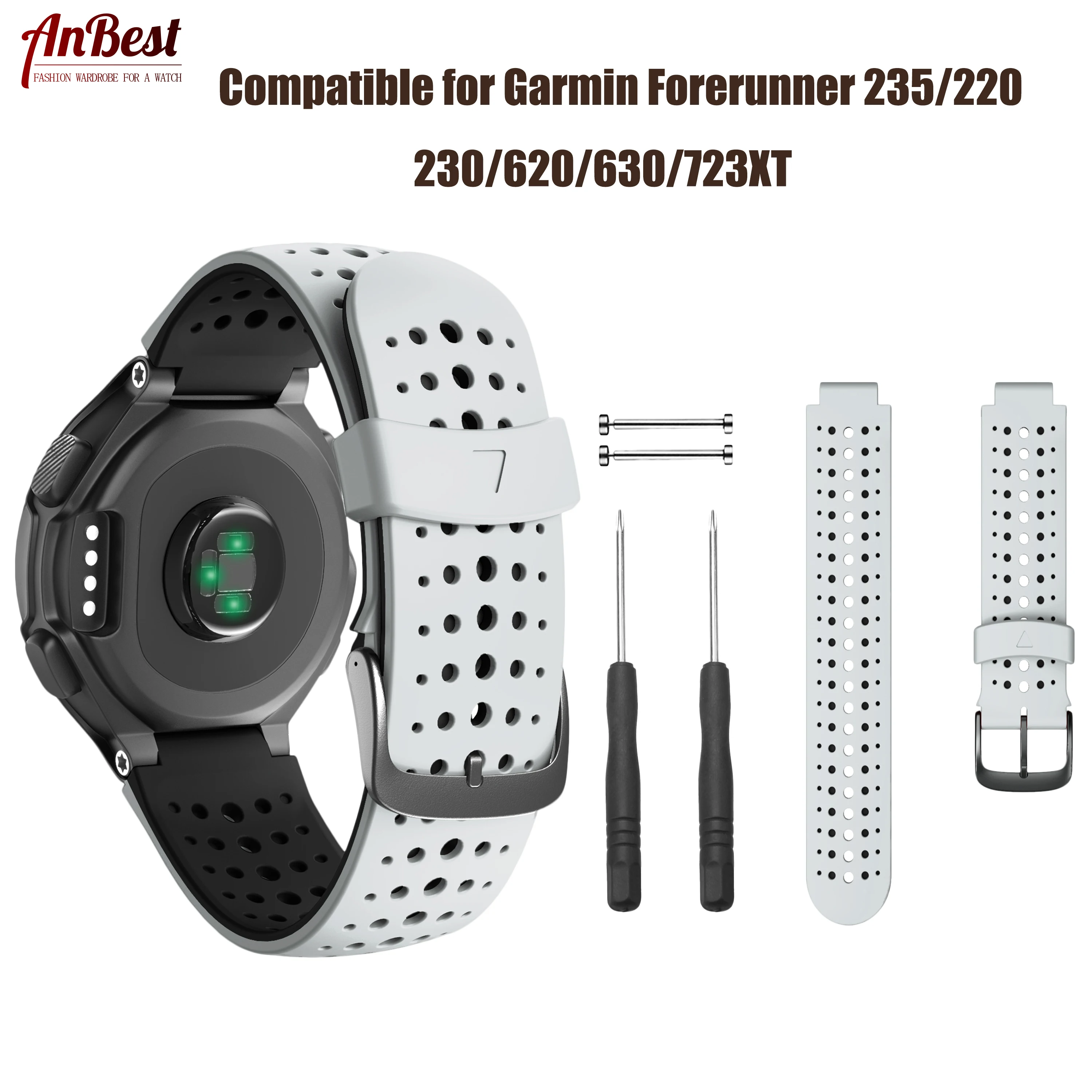 garmin forerunner 235 band width