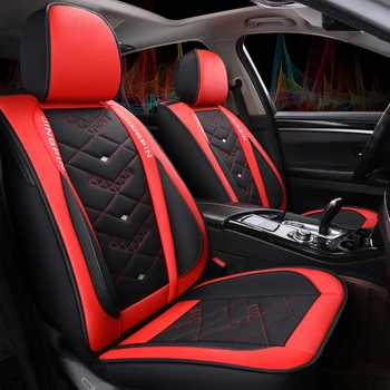 

Pu Leather Car Seat Cover Covers for Automobile Car Seat Protector Universal for Nissan Almera Tiida X-TRAIL