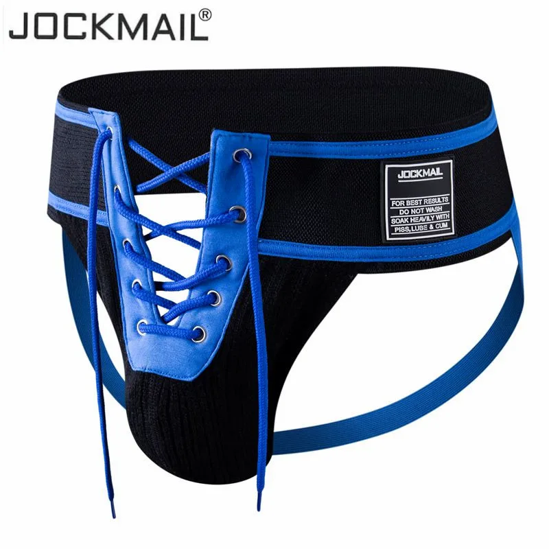 Стринги JOCKMAIL мужские камуфляжные пикантные бандажные трусы Тонги на завязках