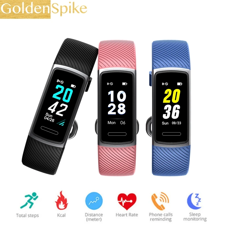 

GS152 PK M3 pro D13 Smart Bracelet Fitness Tracker Heart Rate Sleep Monitoring Call Reminder Push Notification Fitness Wristband