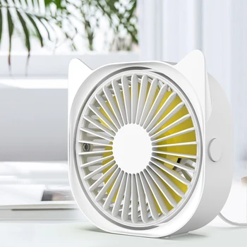 

USB Fan Mini Portable Small Cooling Fan Clip USB Charging Fan Desktop Computer Air Cooler Fan Quietly 3 Speed Fan for Office