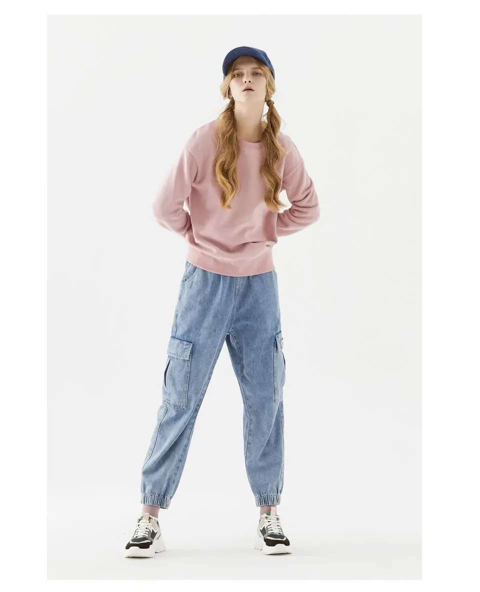 Metersbonwe Basic Hoodies For Women Streetwear Female Autumn Solid Colour Hoodies Casual Sweatshirt New Hip Pop Tops 633209