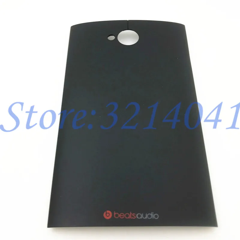 Оригинальная задняя металлическая батарея для htc One Dual Sim M7 802t 802d 802w чехол с крышкой чехол с логотипом - Цвет: Black