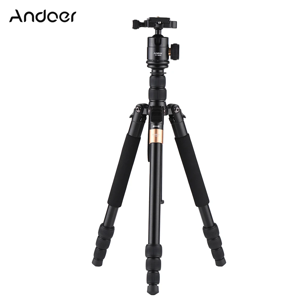 Andoer TP-668S портативный алюминиевый сплав штатив для фотографии дорожный штатив монопод для Canon Nikon sony DSLR/ILDC камер