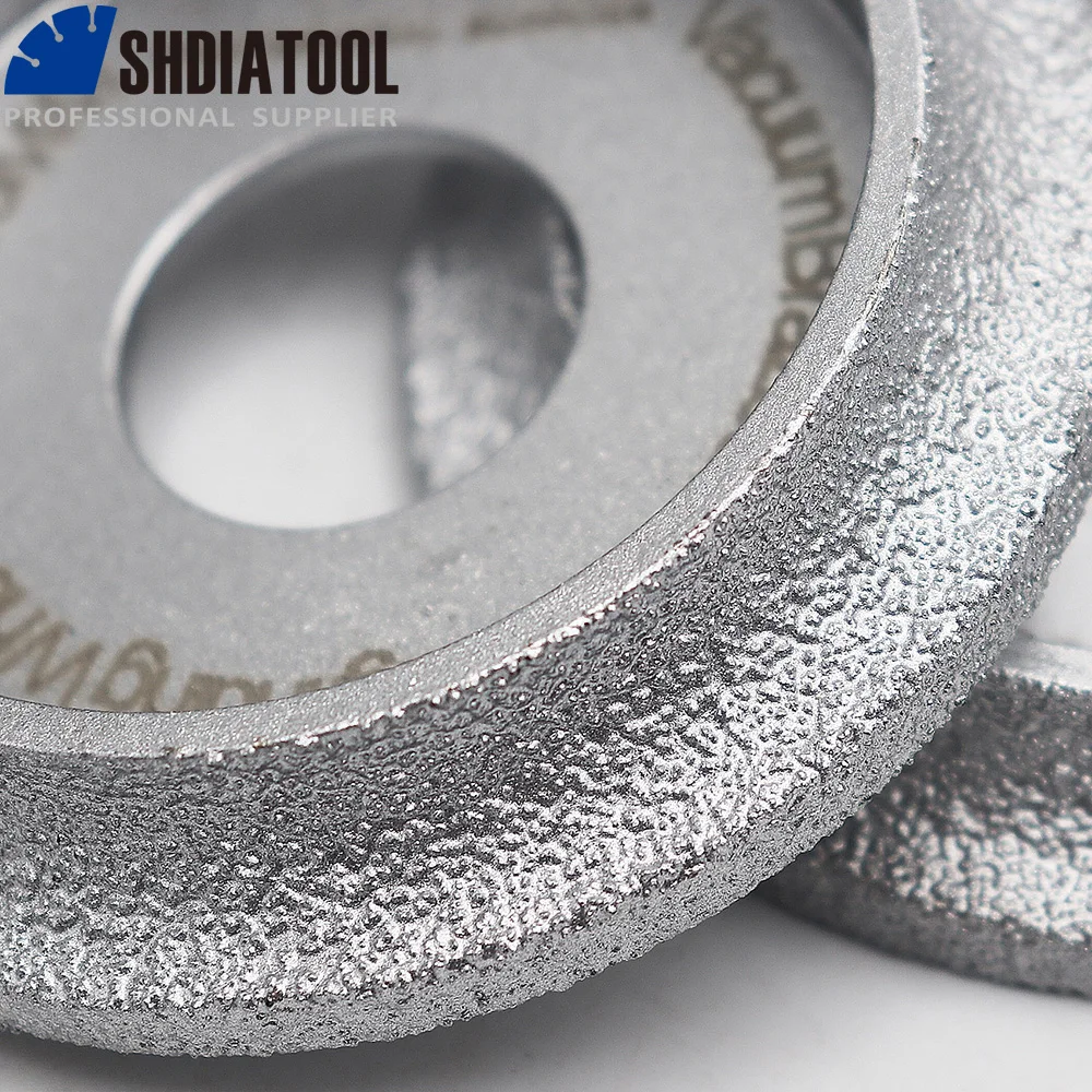 Xucus 1pc Diamond Angle Grinder Wheel - Semi-Circular & Straight Edge For Glass, Marble, Pottery & Porcelain - 15mm Size