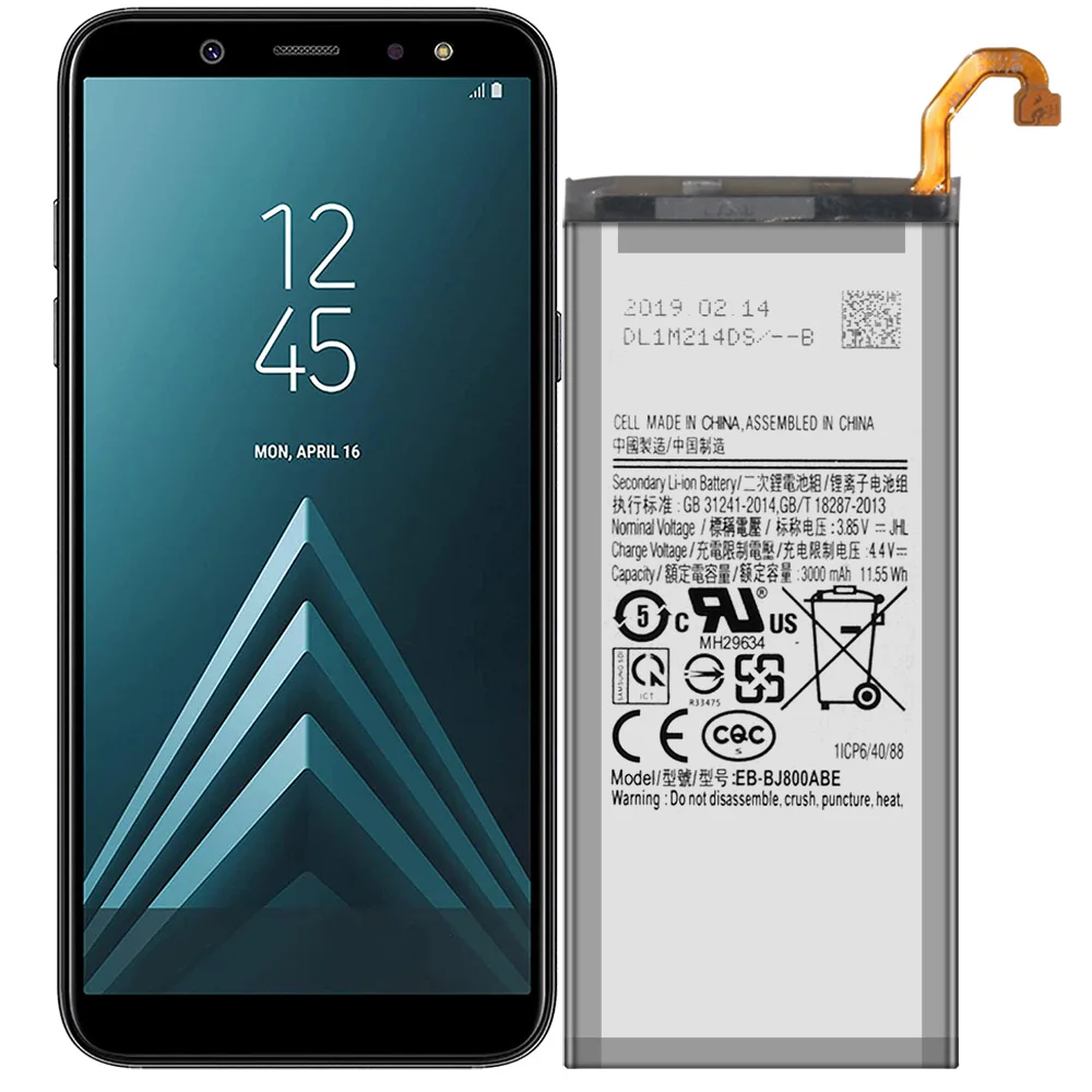 EB-BJ800ABA аккумулятор для Samsung Galaxy A6 SM-A600 EB-BJ800ABE запасная часть ремонта | Мобильные