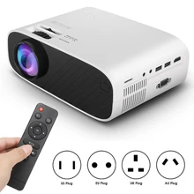 W90 портативный HD lcd 720p стандартная версия аудио изображения видео проектор Поддержка AV/USB/TF считыватель карт/HDMI вход 100 V-240 V