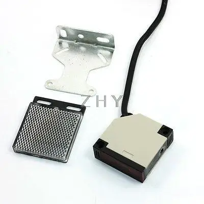 

1.8M Cable E3JK-R4M1 4M Retroreflective Photoelectric Switch w Reflector