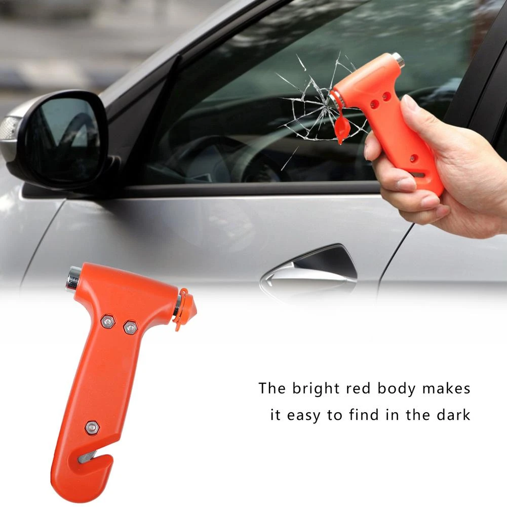 2in1 Car Safety Hammer Emergency Escape Tool, With Hammer Breaker An