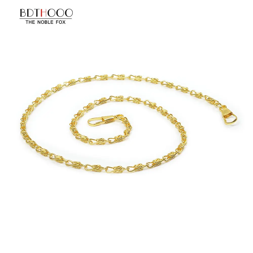 40cm Replacement Metal Chain For Shoulder Bags Handle Crossbody Handbag Antique Bronze DIY Bag Strap Accessories Hardware Silver