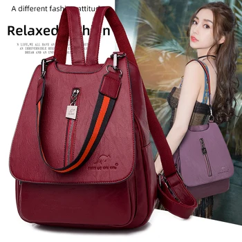 

HuanLeDaiShu Pure color Korean Women's Shoulder Bag European And American Large-Capacity Shoulder Bag Casual Bag