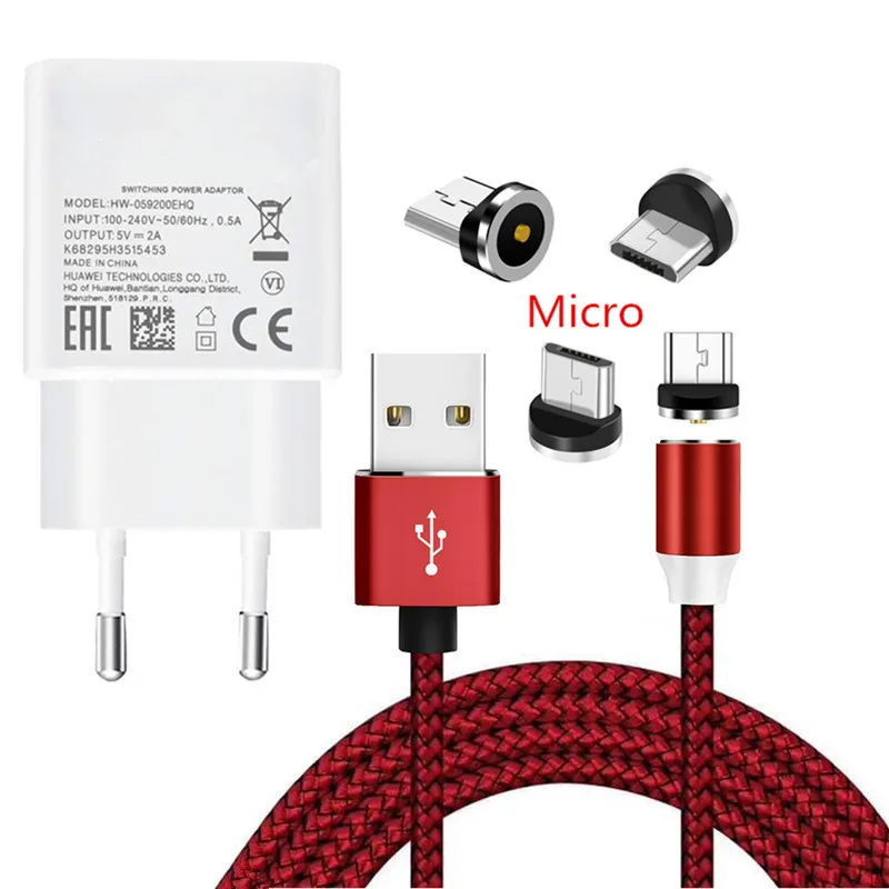 Магнитный Micro USB зарядный кабель для samsung Galaxy A6 A7 J7 J3 A2 Core huawei honor 8A LG G4 W30 телефон зарядное устройство настенный адаптер