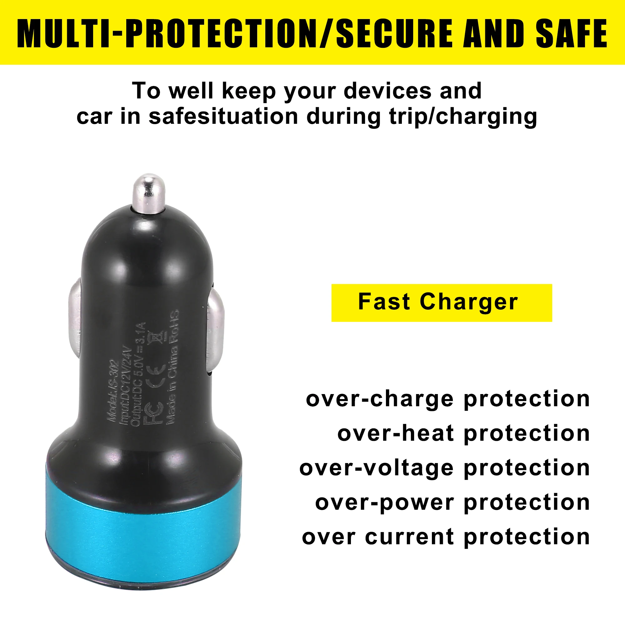 Uxcell LED ÷  ڵ  USB Ʈ      GPS  ķ ޴ ȭ