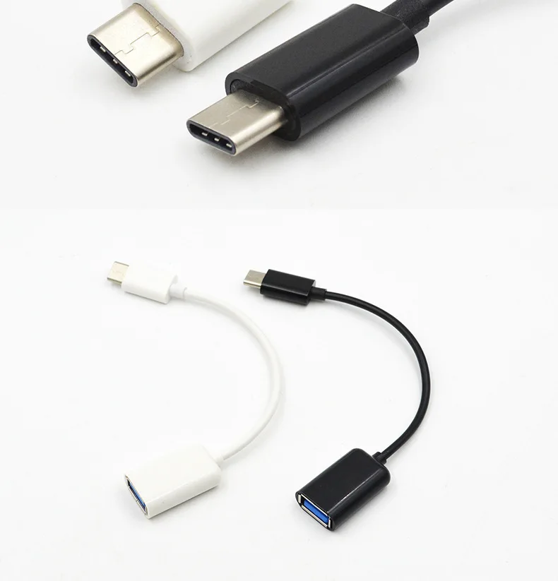 USB C адаптер OTG Тип Кабеля C до USB 2,0 Thunderbolt 3 OTG Тип-C переходник для samsung One Plus MacBook USBC OTG