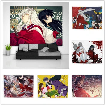 

InuYasha Higurashi Kagome Tapestry Art Wall Hanging Sofa Table Bed Cover Home Decor Dorm Gift
