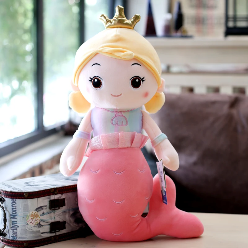 Новая Милая Корона Русалочка плюшевая игрушка кукла детская игрушка девочка подарок на день рождения Домашнее украшение