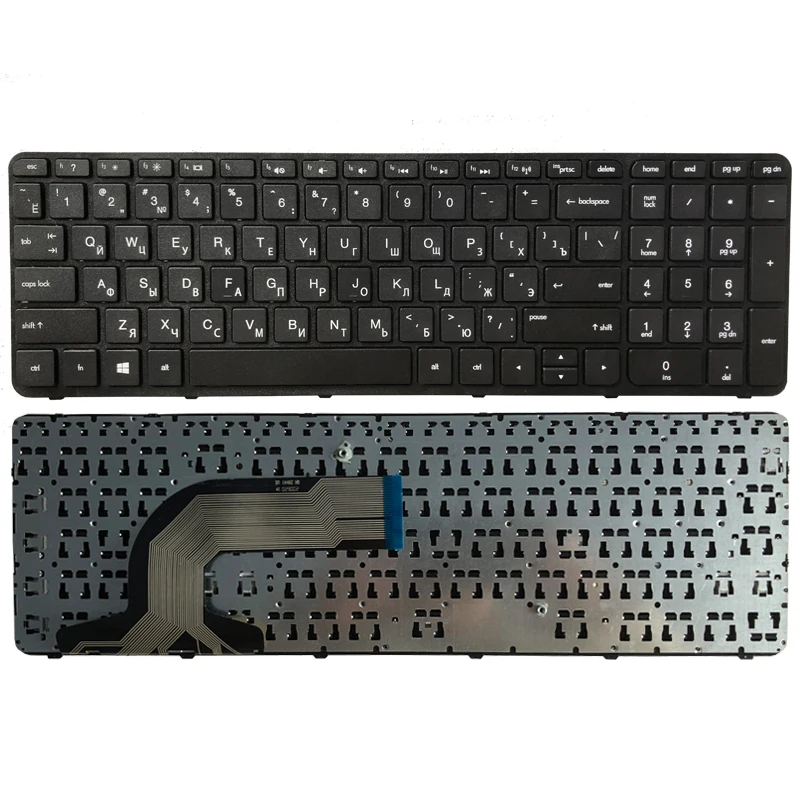 

NEW Russian Keyboard for HP Pavilion 15-f000 15-g000 15-h000 15-r000 15-F 15-G 15-H PK1314D2A05 V140502AS1 RU black with fram