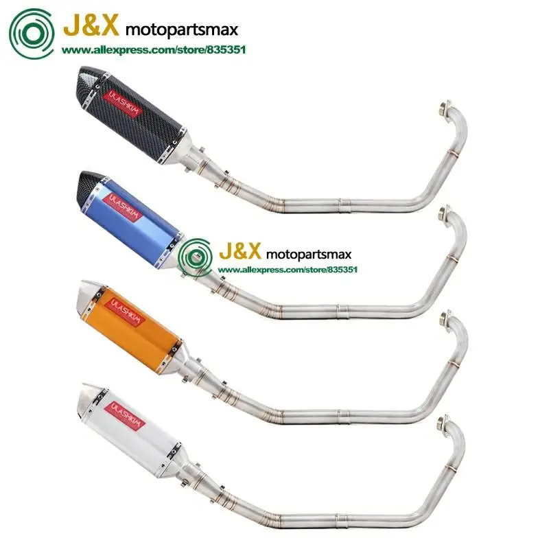 Полная выхлопная система мотоцикла Escape slip on для yamaha YZF R15 MT15 MT-15 2008- средняя труба глушителя DB-Killer