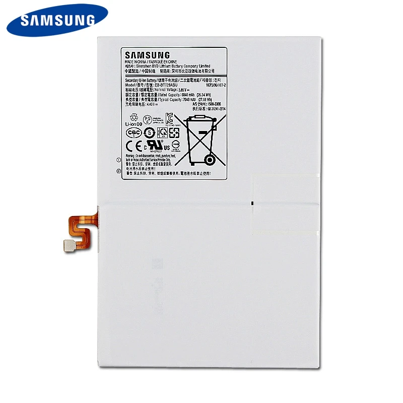 Аккумулятор Samsung EB-BT725ABU для Samsung Galaxy Tab S5e T720 T725C натуральная Батарея 7040 мА-ч
