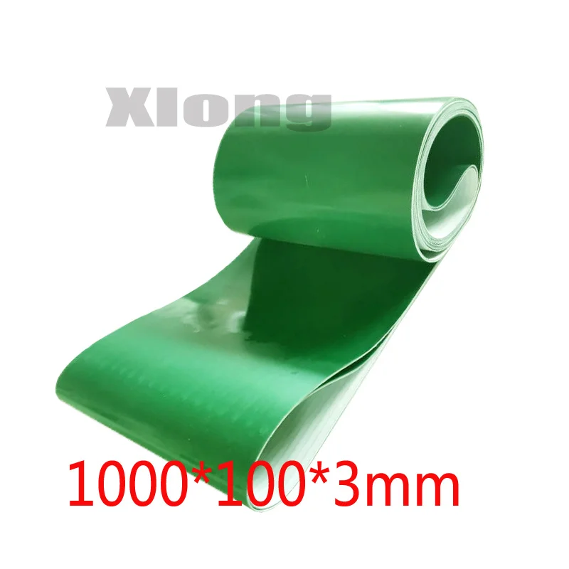 1000x100x3 мм ПВХ зеленый жир линия промышленная конвейерная лента