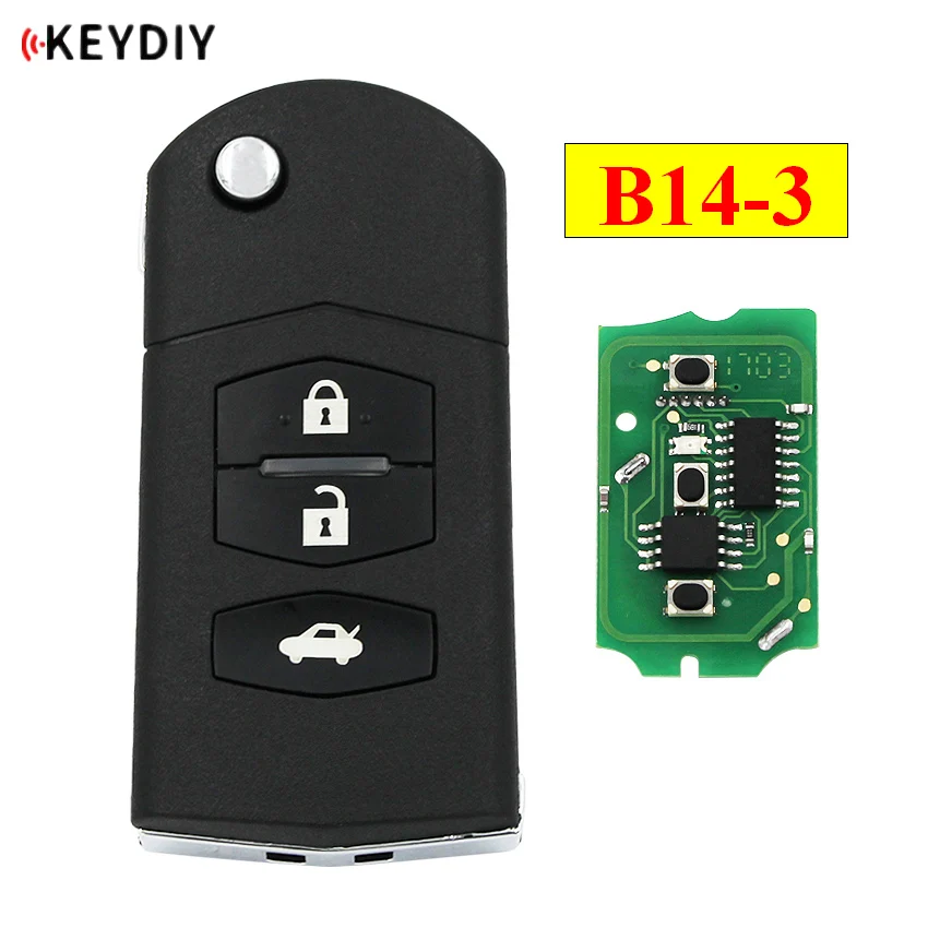 KEYDIY B серии B14-3 3 кнопки Универсальный KD пульт дистанционного управления для KD200 KD900 KD900+ URG200 KD-X2 мини KD для Mazda стиль