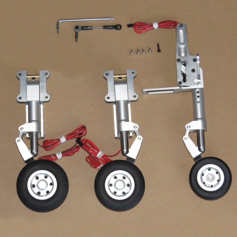 1Set 1217kg Metal Landing Gear With Wheel Brake Retracting Landing