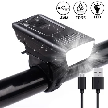

Super Bright USB Led Bike Bicycle Light Rechargeable Headlight Mountain Lamp