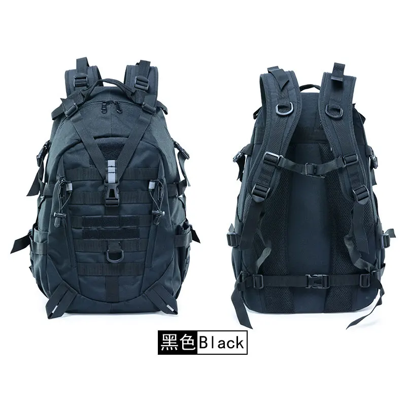 TIANHOO High Quality Hiking outdoor backpack professional hiking camouflage bag travel backpacks - Цвет: BLACK