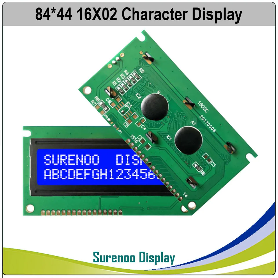 Размер печатной платы: 84*44 мм 162 1602 16 х2|lcd module|module displaylcd module display |