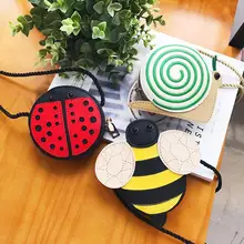 Детская мультяшная милая сумка-мессенджер, пчела, животное, на плечо, принцесса, малыш, маленькая мини-сумка, Кроссбоди, ключ, монета, конфета, сумка, сумки для хранения