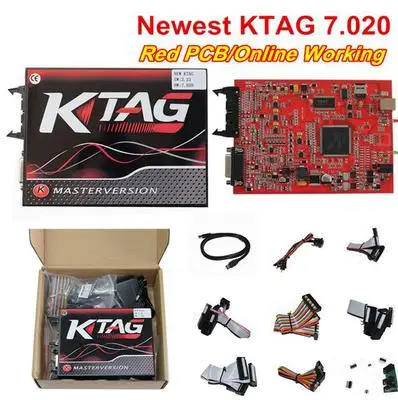 OBD2 KESS V2 V5.017 EUR версия SW V2.47 Ktag V7.020 EUR версия красный PCB ECU чип Тюнинг инструмент менеджер Тюнинг для автомобиля/трактора - Цвет: KTAG V7.020
