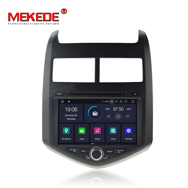 MEKEDE PX5 4G ram для Chevrolet Aveo 2 2011- автомобильный Радио Мультимедиа Видео плеер навигация gps Android 9,0 No 2din 2 din dvd