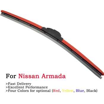 

2Pcs Blue Car Front Windshield Wiper Blades For Nissan Armadar 2004 2005 2006 2007 2008 2009 2010 Accessories With Natural Rubbe