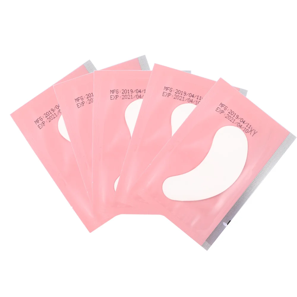 Pink Ameizii патчи для глаз волокно для наращивание ресниц бесплатно под подушечки для глаз бумага завитые накладные ресницы удлинитель профессионалов инструменты - Цвет: Pink
