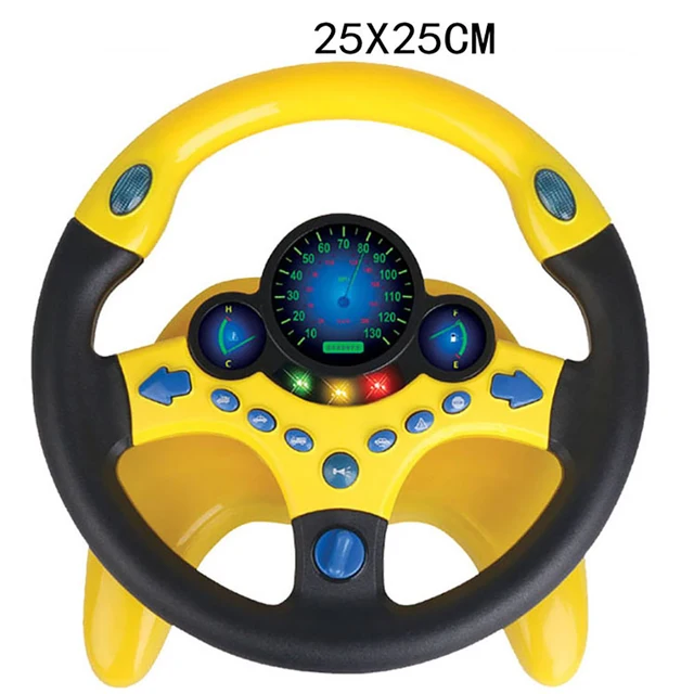 Simulation Steering Wheel with Light Baby Musical Developing Educational Toys Electronic Vocal Toys for Children Birthday Gifts 5