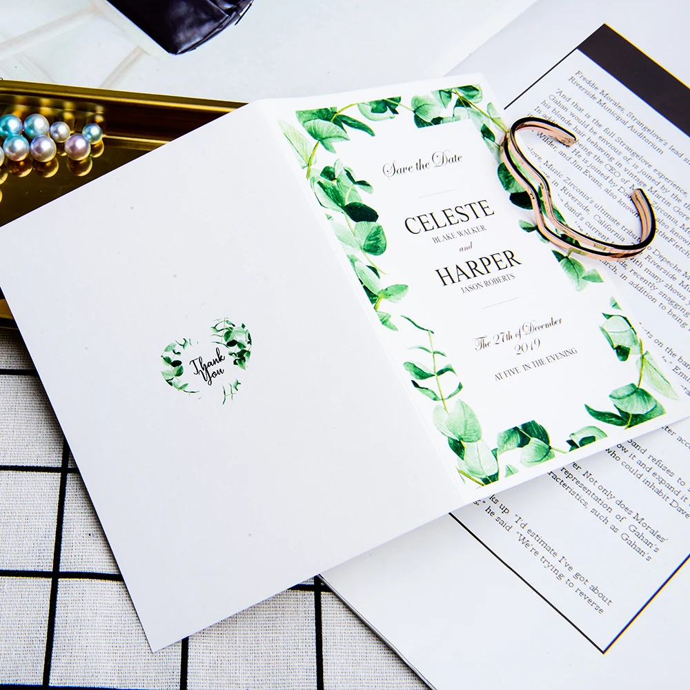  c28-wedding decoration Invitation Card Customized Invitation Card High-end Paper Card Table Arrange - 4000042459984