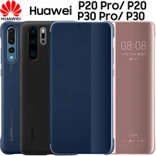 Чехол huawei P20 pro, прозрачный, умный, сенсорный, флип-чехол,,, официальный, huawei P30 Pro, кожаный, флип-чехол для телефона, funda